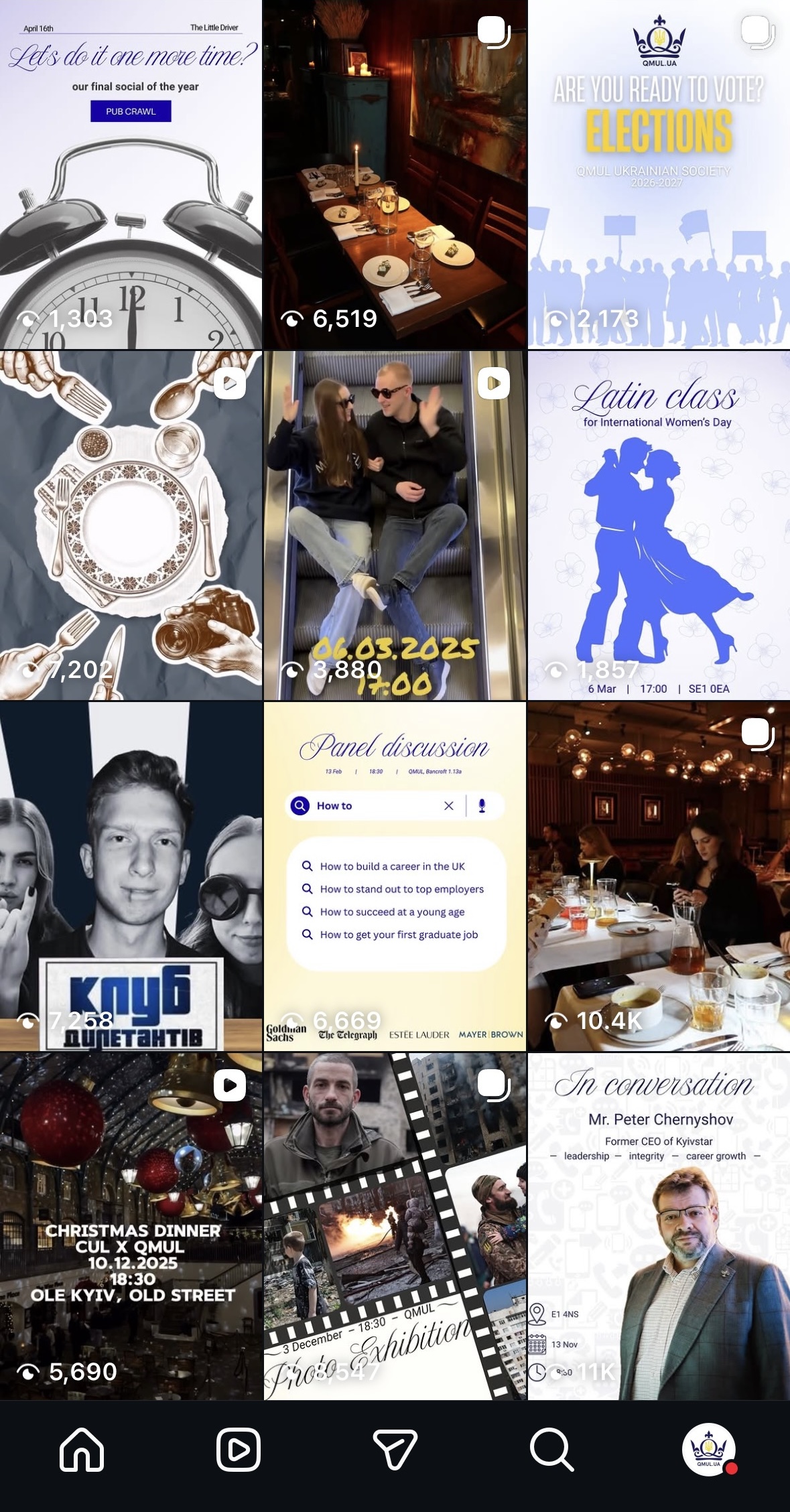 QMUL Instagram grid 2